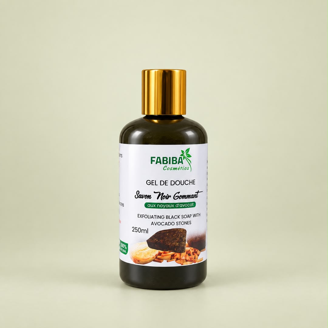 Gel de Douche Savon Noir Gommant